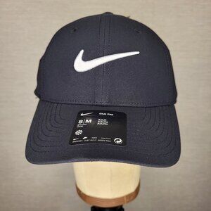 Nike Dri-Fit Structured Swoosh Club Cap, Blue/White, S/M